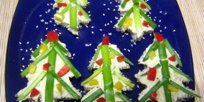 Рецепт бутербродов новогодняя елочка