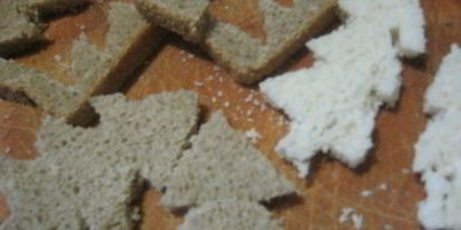 Шаг 2: бутербродов новогодняя елочка