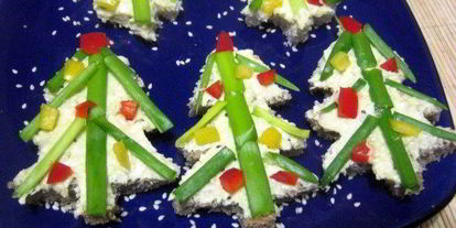 Шаг 5: бутербродов новогодняя елочка