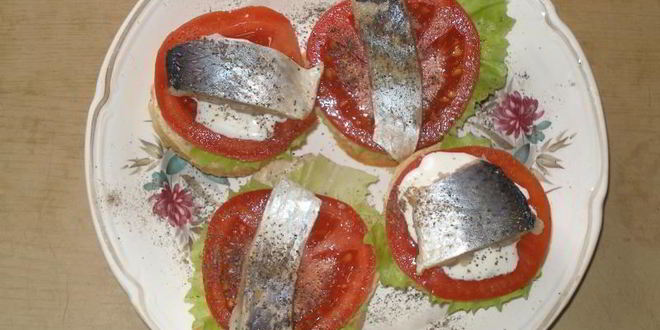 Рецепт бутербродов открытых