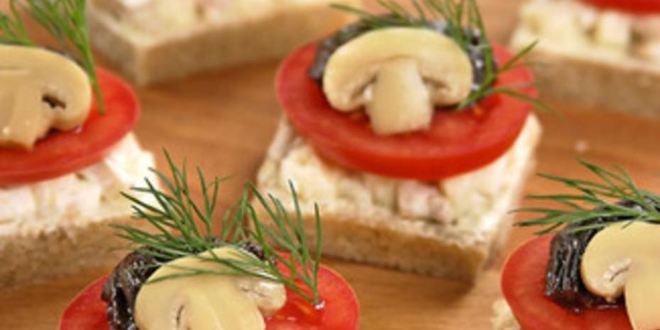 Рецепт бутербродов с грибами