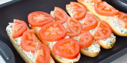 Шаг 7: бутербродов с помидорами и сыром в духовке