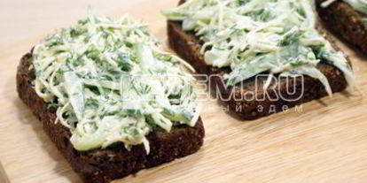 Шаг 3: бутербродов с салатом