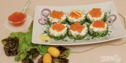 Шаг 7: бутербродов с семгой и красной икрой