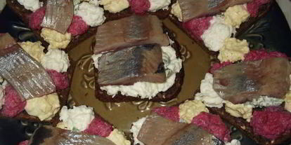 Шаг 6: бутербродов закусочных с сельдью