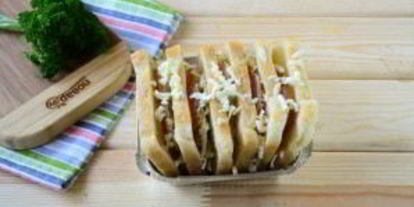 Шаг 5: гармошки из бутербродов