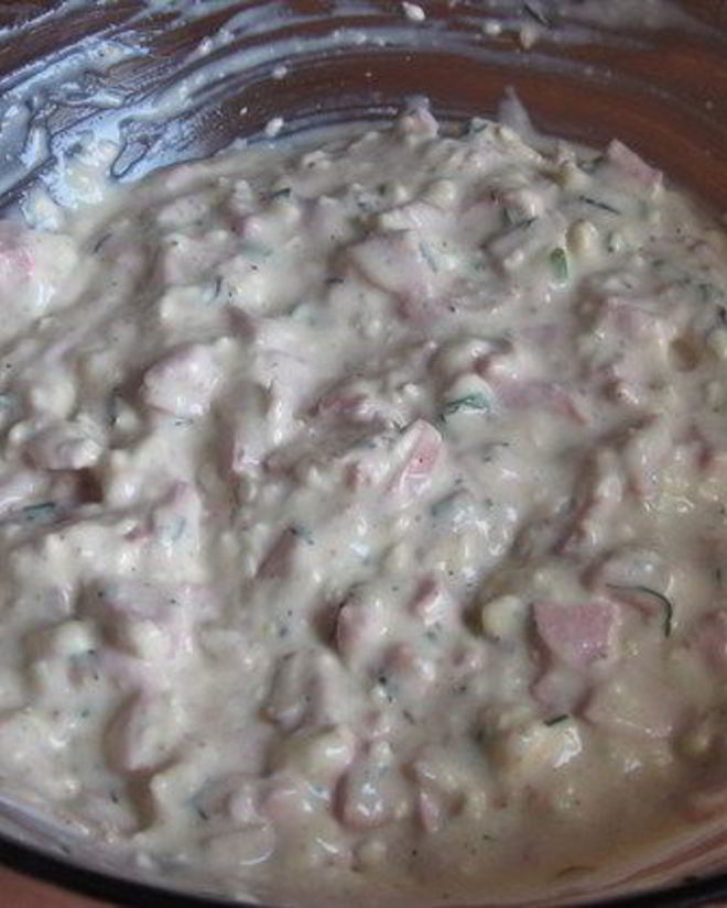 Рецепт горячих бутербродов с колбасным сыром