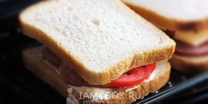 Шаг 5: горячих бутербродов с колбасой, сыром и помидорами