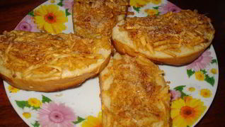 Рецепт Горячих бутербродов с яблоком и корицей