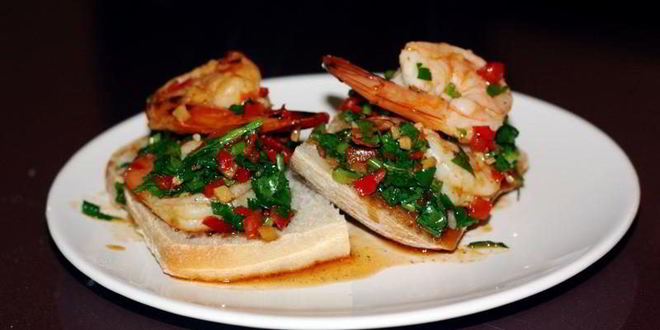 Рецепт острых бутербродов с креветками