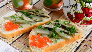 Рецепт бутербродов со шпротами