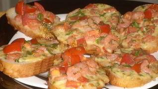 Рецепт Пикантных запеченных бутербродов