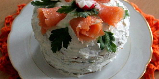 Рецепт шведского бутербродного торта