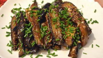 Рецепт Быстрой закуски из баклажанов с чесноком