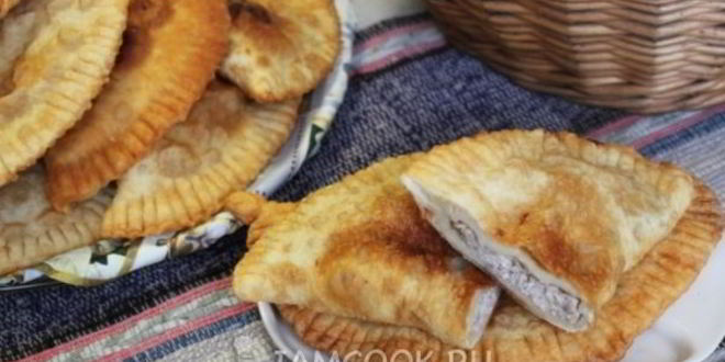 Рецепт чебуреков на пиве с мясом
