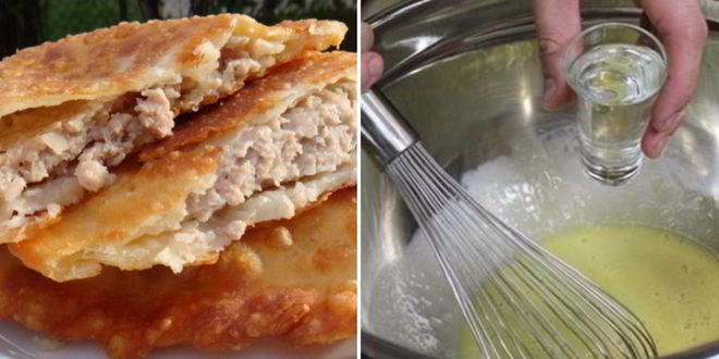 Рецепт чебуреков на водке