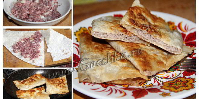 Рецепт ленивых чебуреков