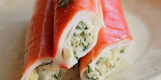 Рецепт фаршированных крабовых палочек