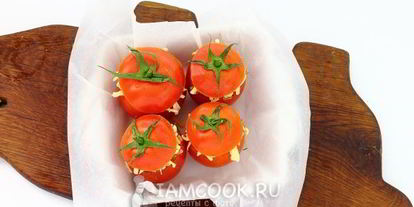 Шаг 7: фаршированных помидоров в духовке