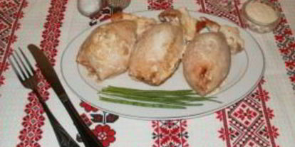 Шаг 7: фаршированных кальмаров с рисом и яйцом