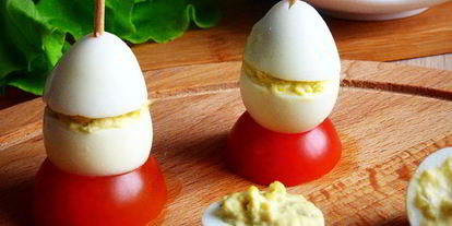 Шаг 5: фаршированных перепелиных яиц