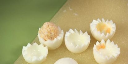 Шаг 2: фаршированных яиц ассорти и овощное пюре