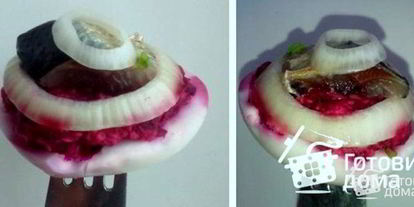 Шаг 5: фаршированных яиц с сельдью