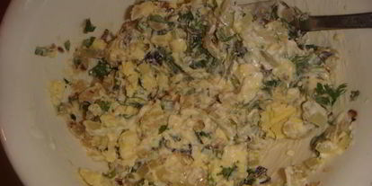 Шаг 4: фаршированных яиц завтрак на траве