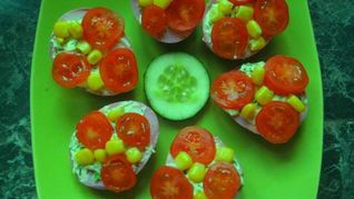 Рецепт Гламурных фаршированных яиц