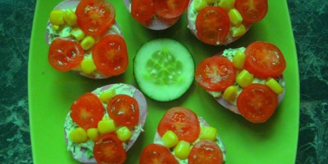 Рецепт гламурных фаршированных яиц