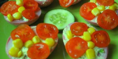 Шаг 2: гламурных фаршированных яиц