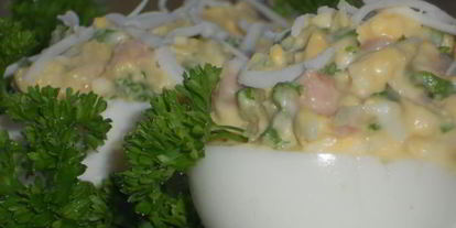 Шаг 3: яиц фаршированных балыком