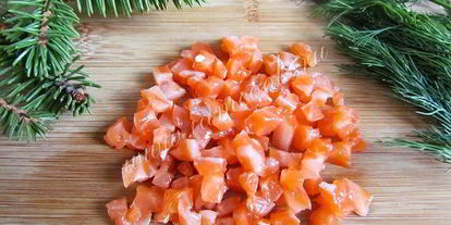 Шаг 3: яиц, фаршированных красной рыбой