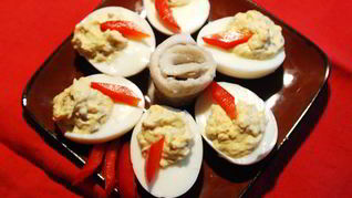 Рецепт Яиц, фаршированных селедкой