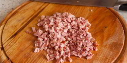 Шаг 2: яиц, фаршированных ветчиной