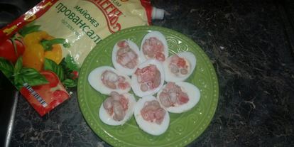 Шаг 3: яиц фаршированных