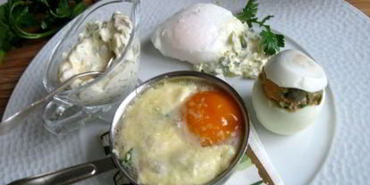 Шаг 10: яйца пашот, кокот и фаршированное
