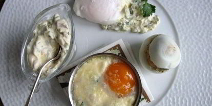 Шаг 9: яйца пашот, кокот и фаршированное