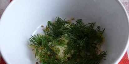 Шаг 12: гондол с баклажанами