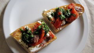 Рецепт Гренков с анчоусами