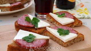 Рецепт Гренков с чесноком к пиву