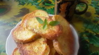 Рецепт Гренков с картофелем и брынзой