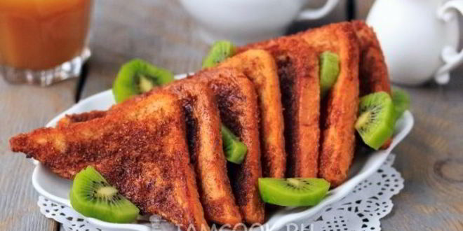 Рецепт гренков с корицей