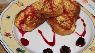 Рецепт Гренков с молоком и яйцом