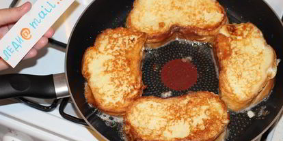 Шаг 6: гренков с молоком и яйцом