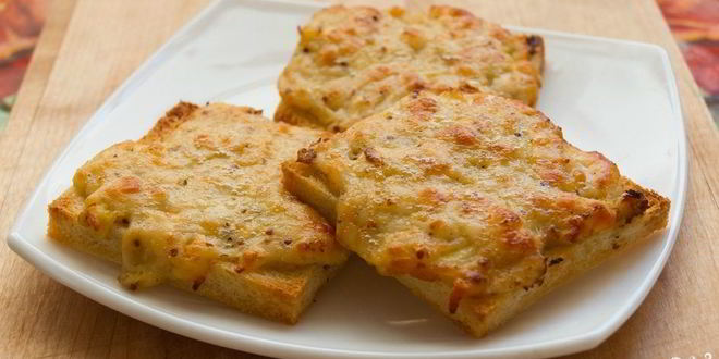 Рецепт гренков с сыром