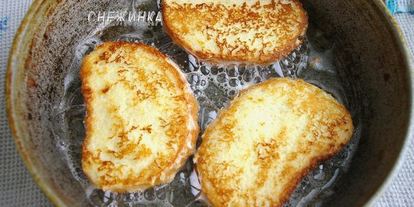 Шаг 2: гренков сахарных, сырных и запеченные с яблоками