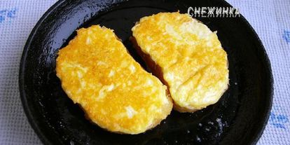 Шаг 6: гренков сахарных, сырных и запеченные с яблоками