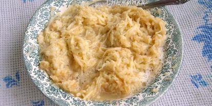 Шаг 7: гренков сахарных, сырных и запеченные с яблоками