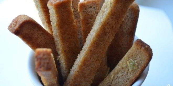 Рецепт гренков в духовке к пиву